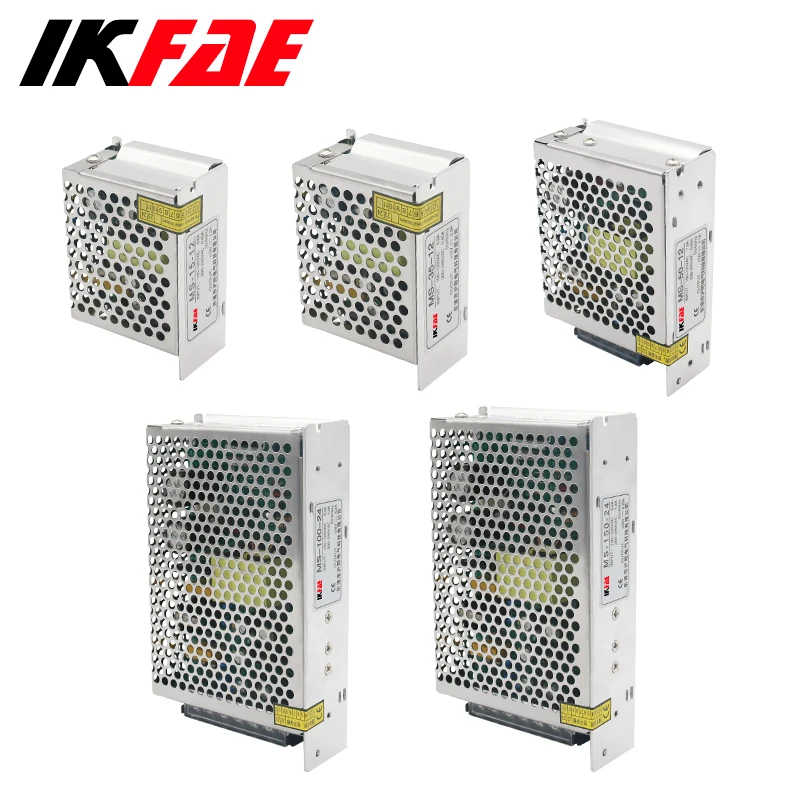스위칭 전원 공급 장치 MS15W-150W 출력, DC 변압기 LED 스트립 스위치 드라이버, 5V, 12V, 24V, AC110, 220V