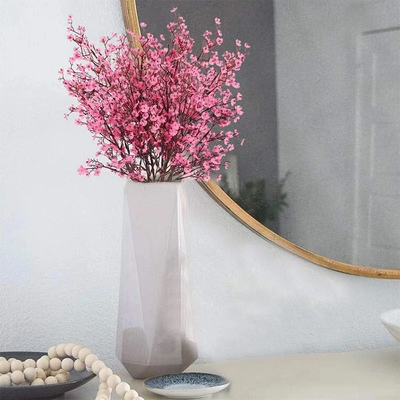 Rosa künstliche Blumenstrauß Sakura gefälschte Blume für Heimdekoration DIY Garten Hochzeit Dekoration Tischvasen künstliche Zweig Ornament – Detail 3