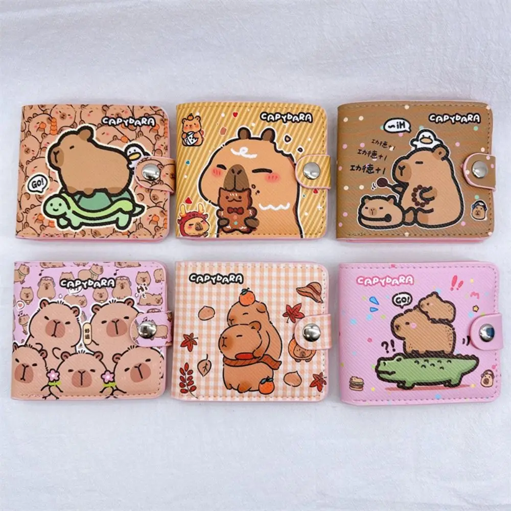 Cartoon Capybara Coin Purse Wallet Card Holder