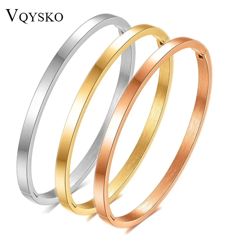 4mm Stainless Steel Glossy Stackable Thin Bangle Bracelet for Women Solid Plain Polished Bracelet Gifts bangle bracelet,stainless steel bracelet