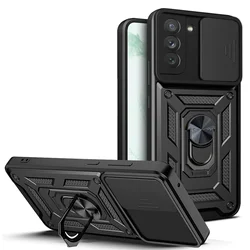 Premium Magnetic Car Phone Holder Case - Shockproof Armor Design for Galaxy S24 UItra (Black)