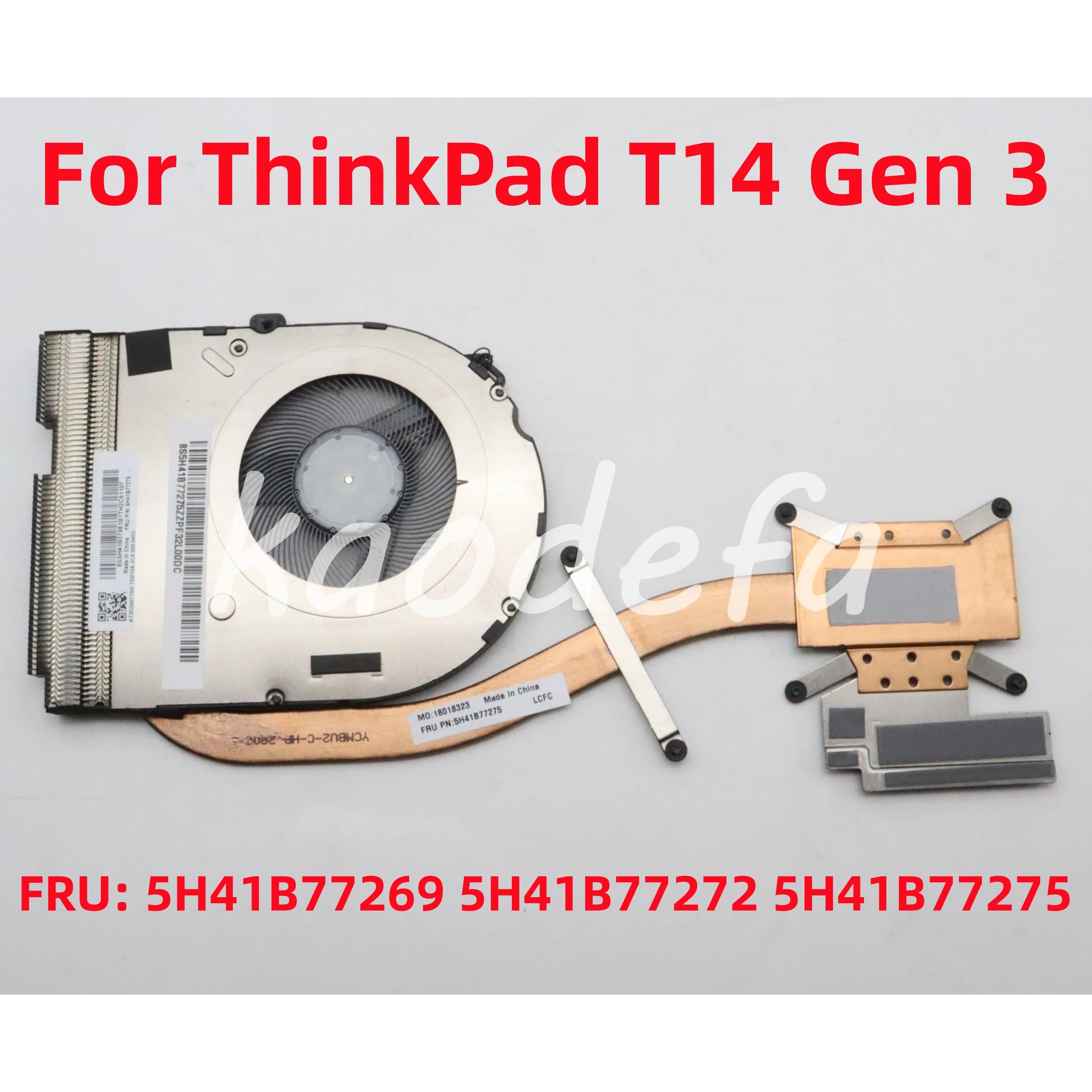 Ventilador de Refrigeração para Lenovo Thinkpad T14 Gen Uma Cpu: 5h41b77272 5h41b77269 5h41b77275