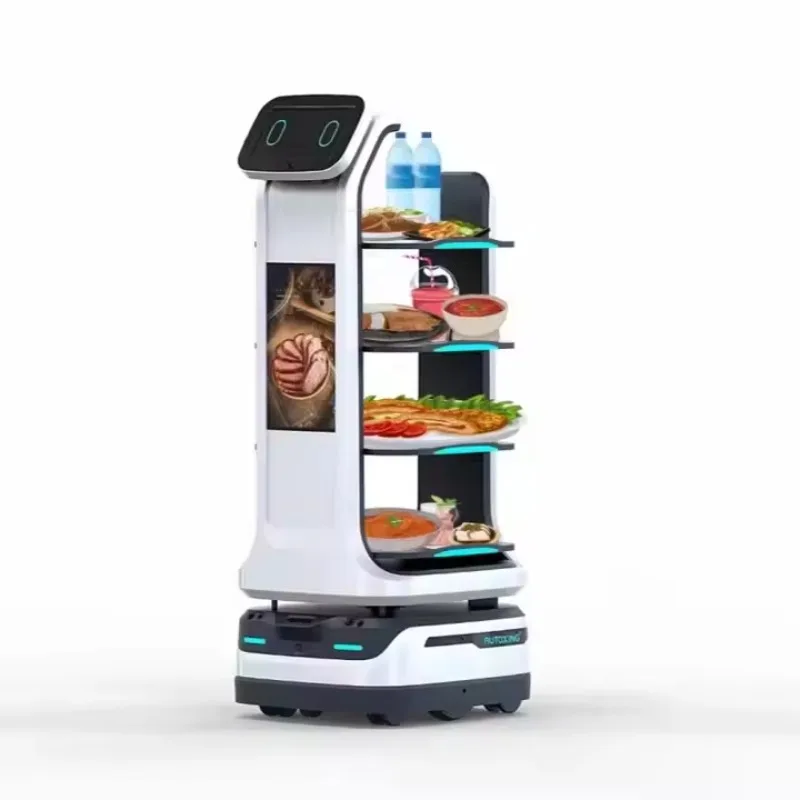 Robot di Consegna Cibo Personalizzato per Hotel e Ristoranti, Robot Intelligente per Self-Service