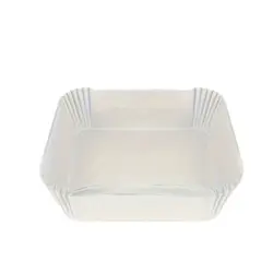 30 - Pack Non - Stick Air Fryer Disposable Paper Liners, 16cm Square (WHITE)