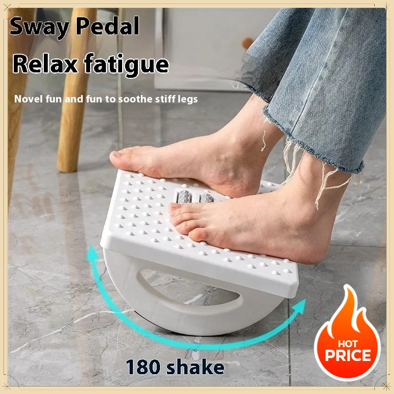 Portable Ergonomic Footrest Massage Roller Design Foot Stool for Office Desk Home Relaxation