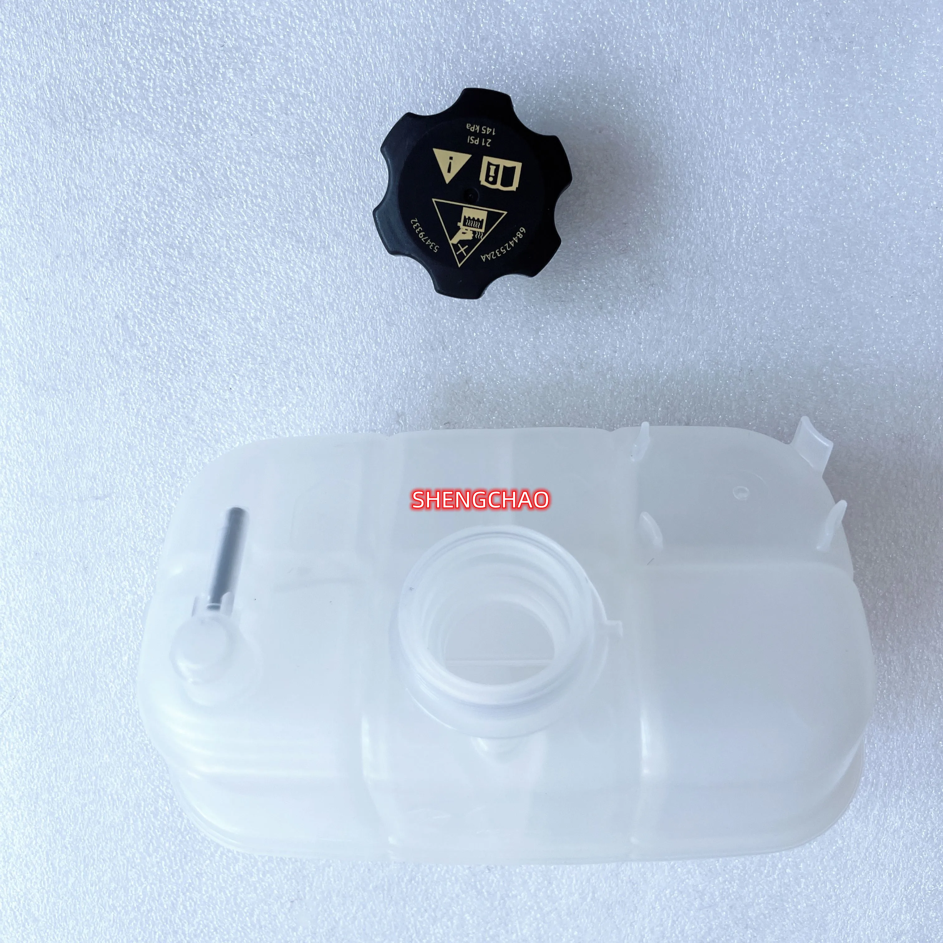 Original Coolant Recycling Bottle 68283565AB (Black) Coolant Recycling Bottle Cap 68442532AA Suitable For: 3.6L, 3.0L, Jeep Wr