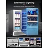 QWAAOBOSI 24 Inch Wine and Beverage Refrigerator;Capacity Wine Cooler with Dual Zone-Wine Fridge Built in Counter or Freestandin 5
