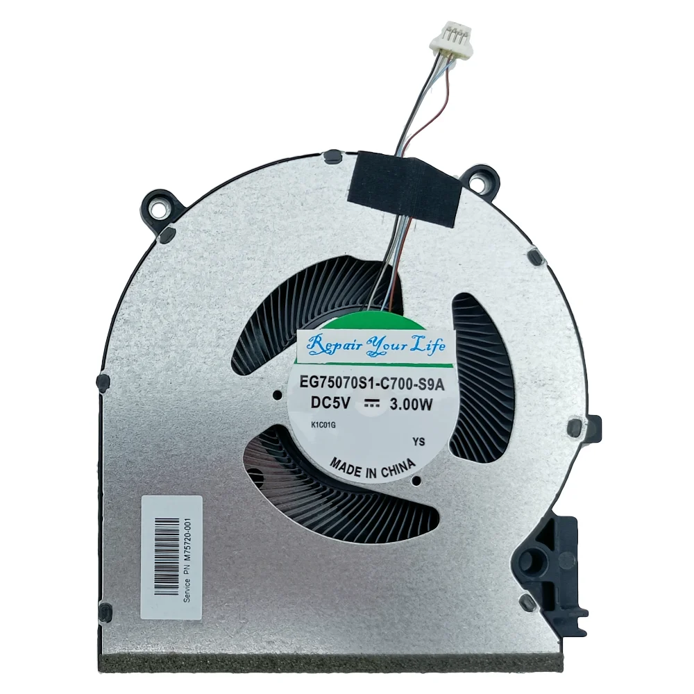 Ventilador de Refrigeração Cpu Gpu Radiador para hp Victus 16-e 16-d 16-e1044ax E1049ax E1037ax E0042n Eg75070s1 C700 C710 S9a M75721 M75723 - Imagem 4