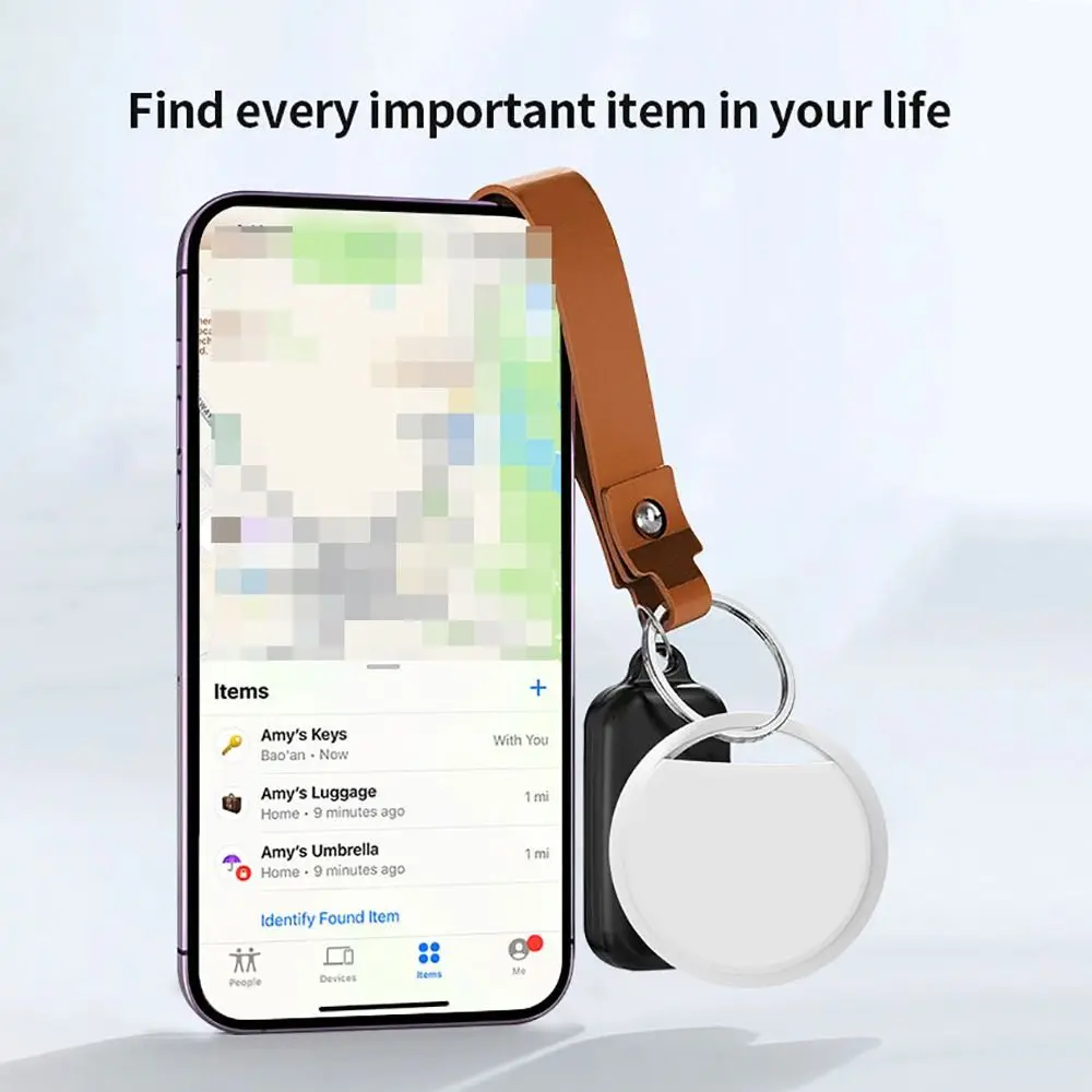 GPS Air Tag Locator Works for Apple Find My (iOS only) GPS Smart Air Tag Bluetooth Anti-loss Device Replaceable Battery Waterproof Item Locator