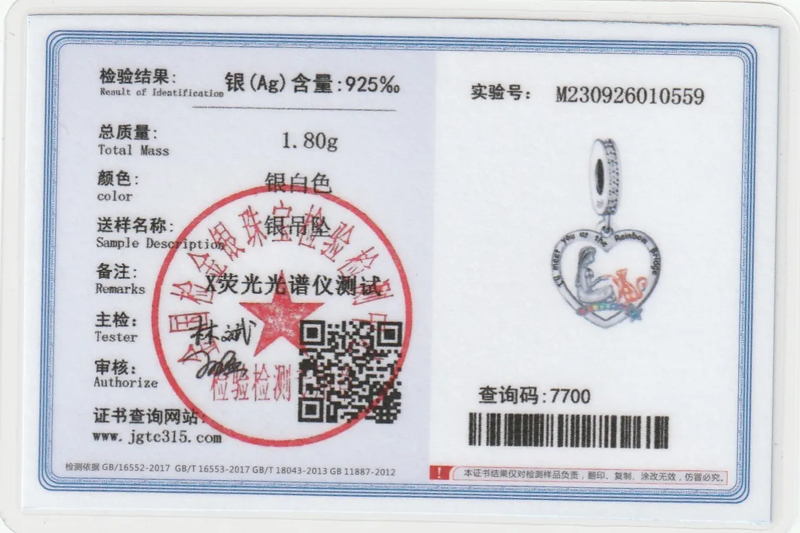 여성용 오리지널 팬 참 팔찌,  레인보우 브릿지, 소녀 개 고양이 구슬, 기념 버로크 2023 만들기에 적합