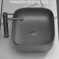 Ceramic Porcelain Table Sink Countertop Wash Basin Bathroom Vessel Sink Lavatory Above Counter Vanity Sink Balcony Table Basin 2