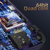 BOYHOM Новая портативная игровая консоль R36H с 3,5-дюймовым IPS-экраном Linux RK3326 Ретро-плеер для видеоигр 3000 мАч 64G 10000+ классических игр — изображение 5