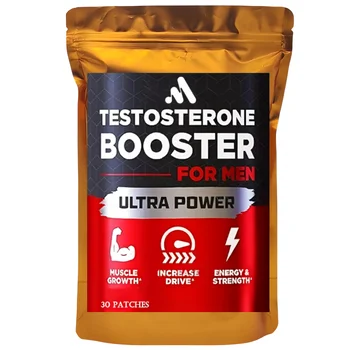 Patch transdermiche per testosterone Booster anabolico steroidi, con cerotti di vitamina B6 30 cerotti