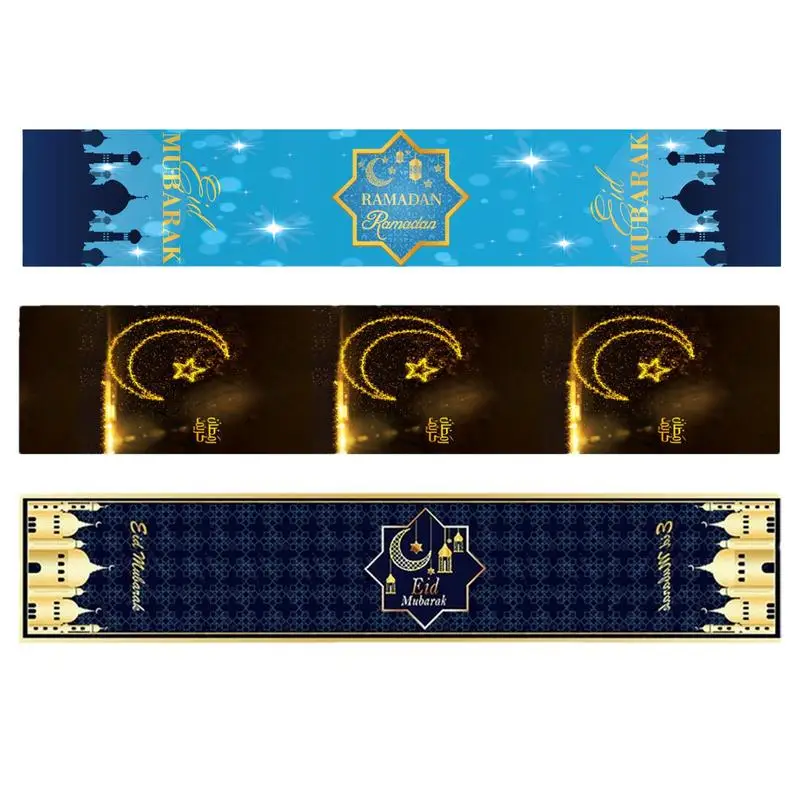 

Table Runner Eid Mubaraks Decorations islamic Table Runner Party Tablecloth Holiday Home Decor Coffee Dining for Table Cover