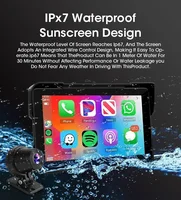 Jansite 5/7 inch Portable Carplay Motorcycle DVR GPS Navigation IPX7 Waterproof LCD Display For Wireless CarPlay Android Auto - Image 6