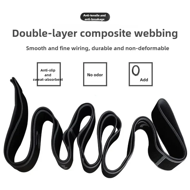8 Section Style Dance Yoga Stretching Belt Pilates Fitness Tension Digital Elasticity Latin Elastic Stretch Resistance Band 2