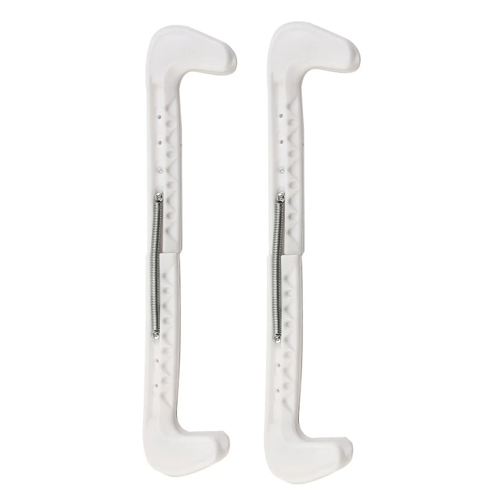 Description Picture 6 of item1 Pair  Sports Blade Cover Plastic Ice Skate Blade Covers For Speed Skating Shoe Ice Skate Guards Hockey Skates Adjustable