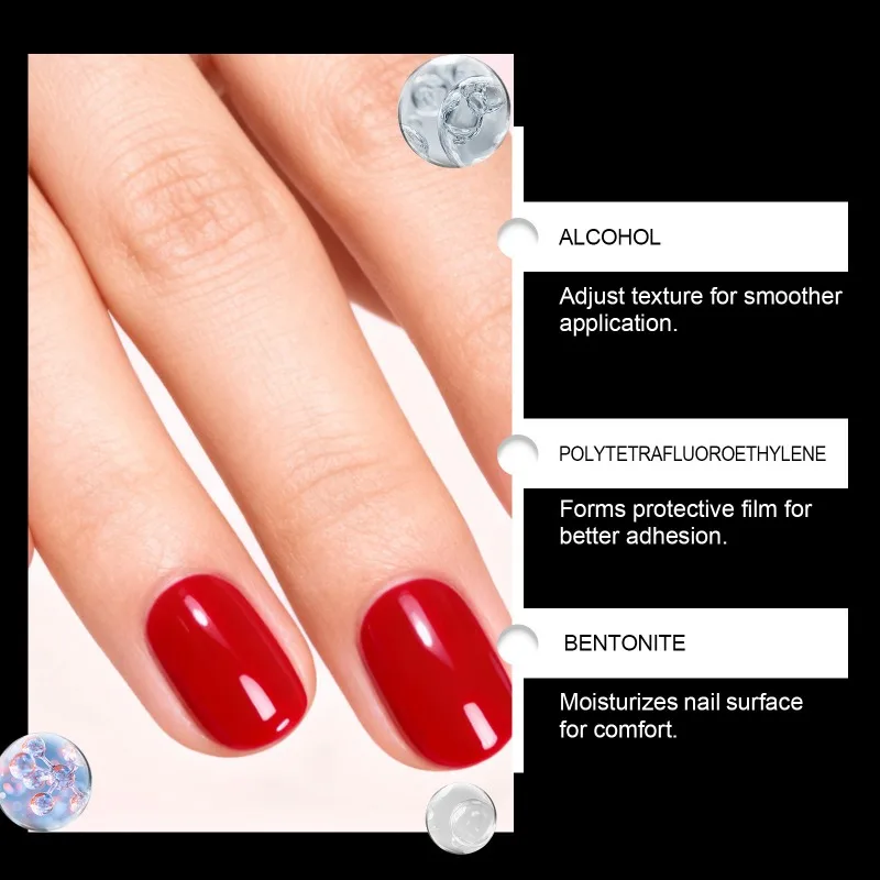 Vibrant 6-Color Nail Gel Set with Precision Art Brush