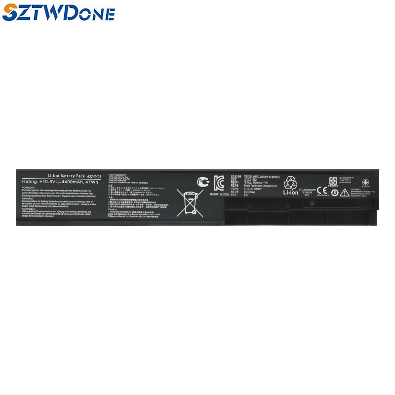 Sztwdone A32-X401 Batteria Del Computer Portatile Per Asus X301A X301U X401U X401A X501A1 X501U F301 F301A F301U F401A1 F401U F501A F501U S401