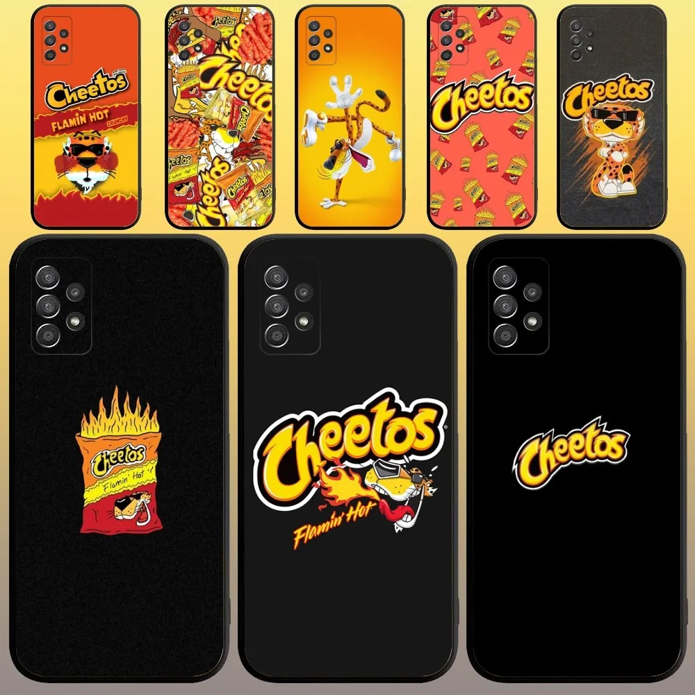 Custodia Per Telefono Hot Cheetos Per Samsunga 91,80,73,72,71,70,53,52,51,42,41,40,32,31,30,22, 13 S 4G 5G Custodia Morbida Nera