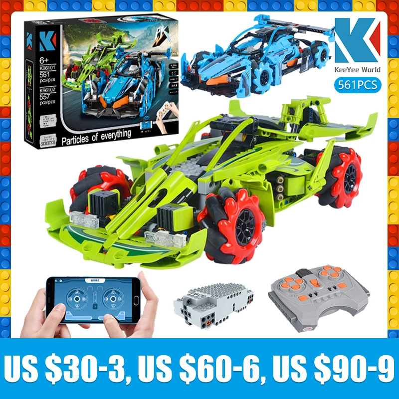 Keeyee World K96101 Kaiyu Technical App Telecomando Moter Power 4Wd Bricks Building Blocks Super Racing Car Program Toys Sets
