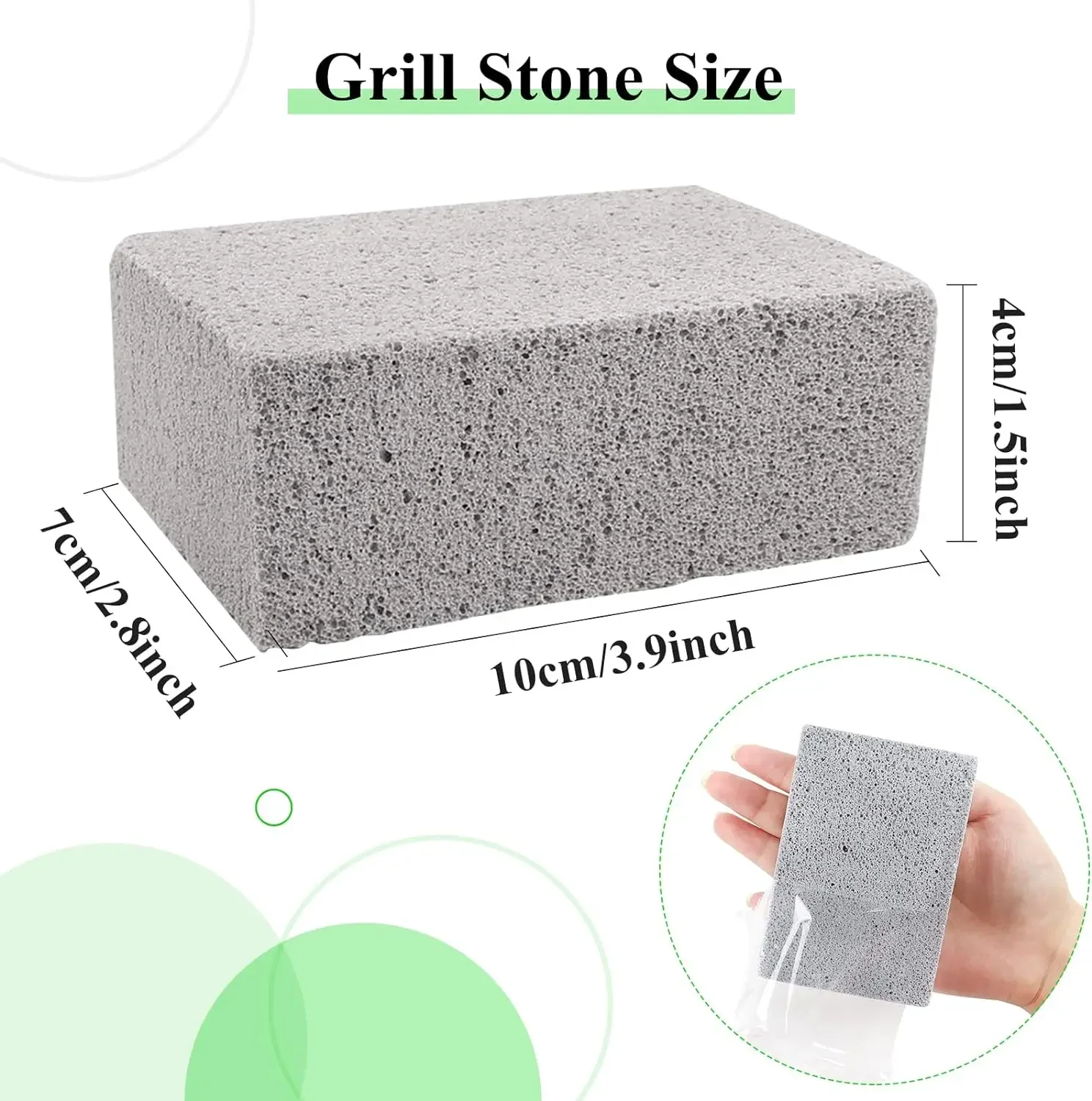 1-20PCS BBQ Grill Cleaning Bricks BBQ Heat Resistant Cleaning Pumice Brush Powerful Stain Remover Tools Tools