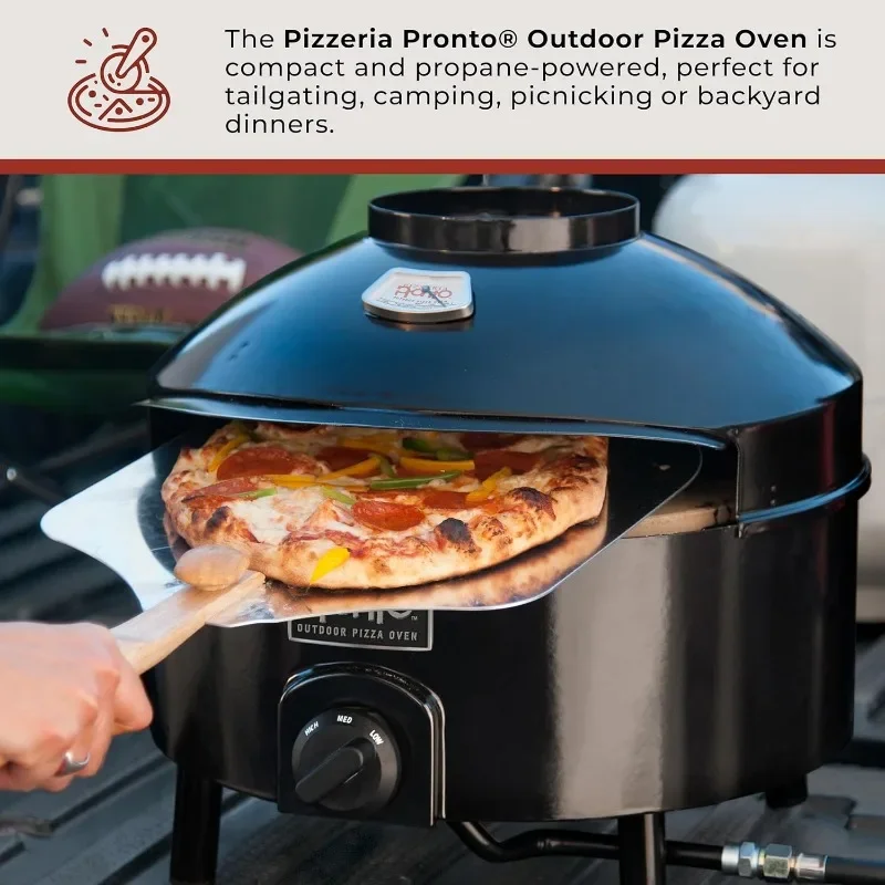 Pizzacraft Pizzeria Pronto Outdoor Pizza Oven, Lightweight, Portable & Safe On Any Surface, Black 5