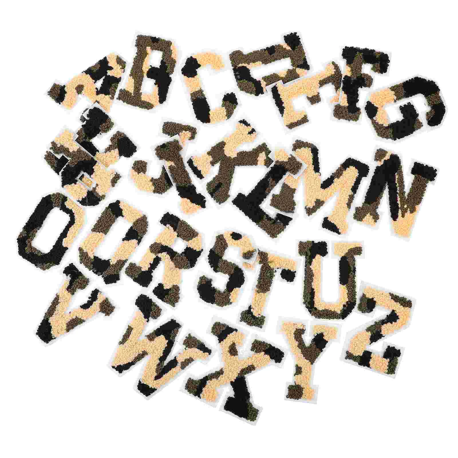 

26Pcs Iron On Letters for Fabric Sewing Iron On Letters for Clothing Decorative Patches Letters Decors