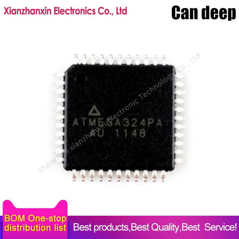 1~5PCS/LOT ATMEGA324PA-AU ATMEGA324PA TQFP-44   micro controller MCU