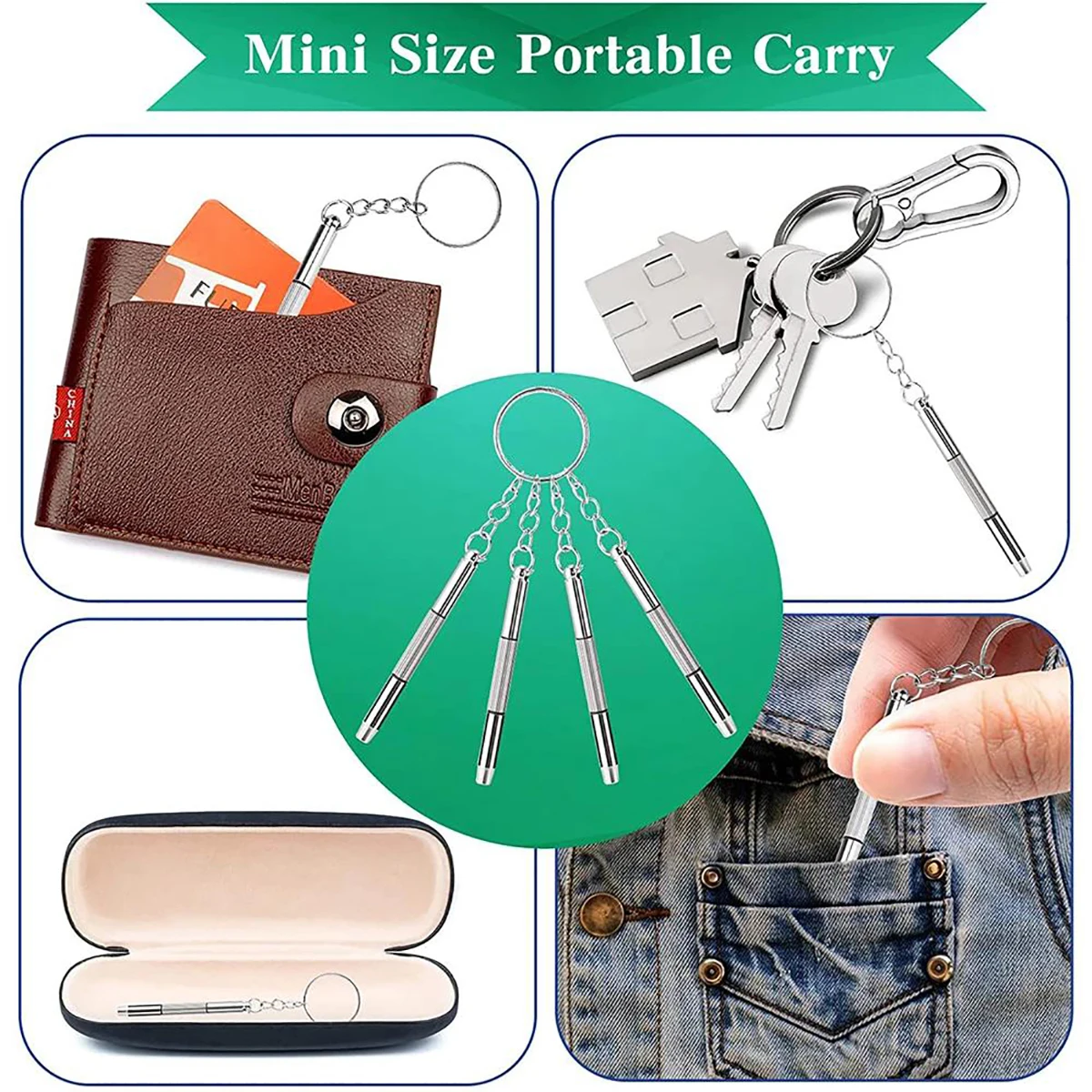 1/2/10pcs Mini 3 in1 Screwdriver Eyeglass Optical Eye Glasses Portable Spectacles Watch Repair Kit Practical Household Hand Tool 5