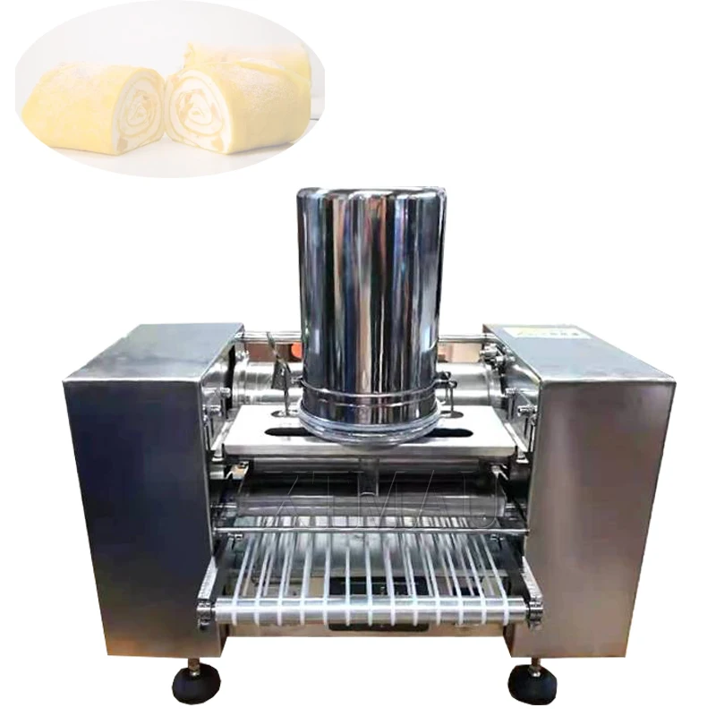 

Fully Automatic Melaleuca Cake Crust Machine Multifunctional Pancake Rolling Pancake Machine