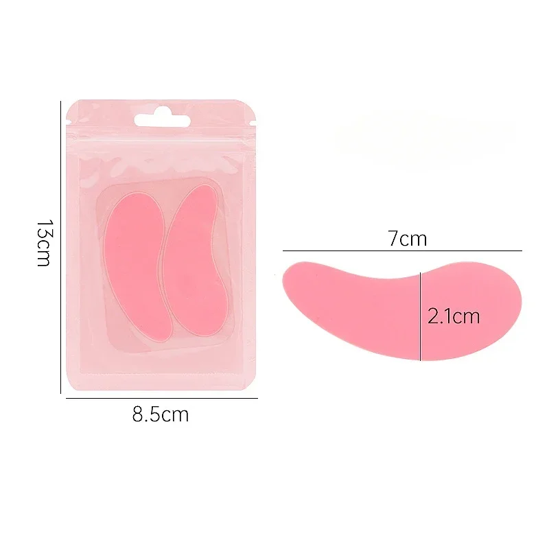 Description Picture 2 of itemNew Reusable 1Pair Eye Pads Silicone Stripe Lash Lift Eyelash Extension Hydrogel Patches Under Eye Gel Patch Makeup Tools