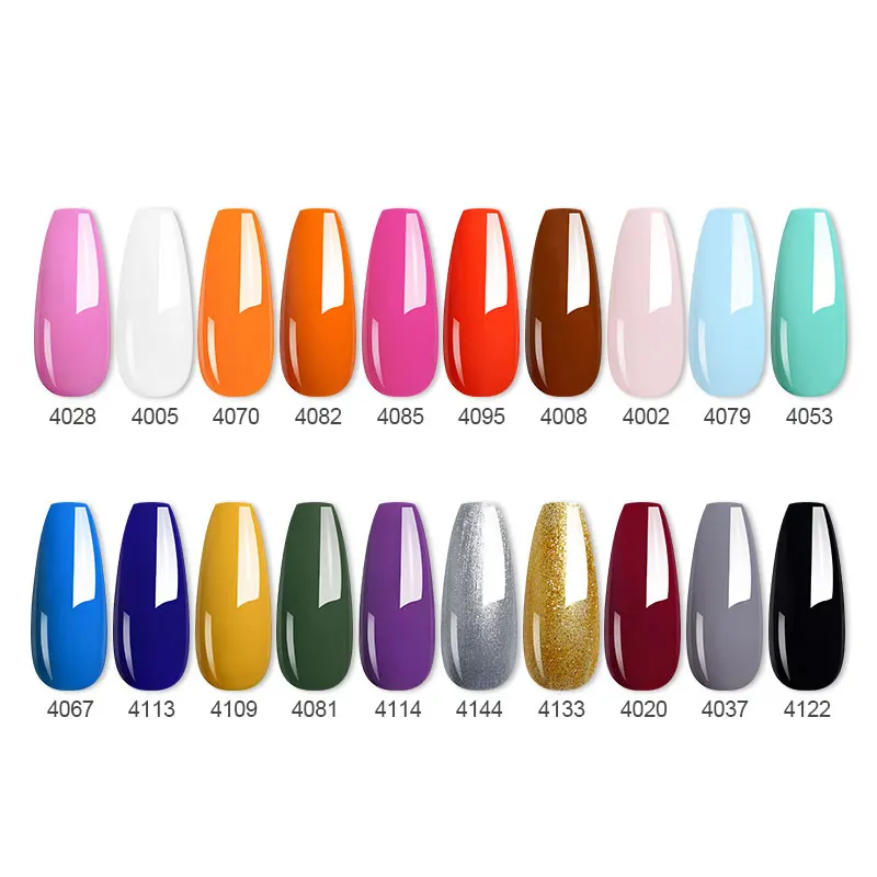 Parkson 10/20PCS Nail Gel Polish 8ml Pure Color Varnish Soak Off Nail Gel Kit UV LED Vernis Semi Permanent Lakiery For Maincure 5