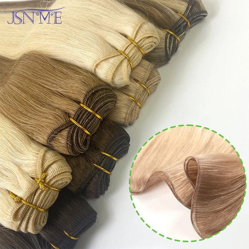 Human Hair Extensions JSNME Straight Weft Extensions 100% Real Human Hair Weft Bundles