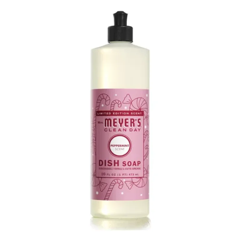 Lavatrastes soap Meyers Day for women, Peppermint, 16 oz cleaning product detergent