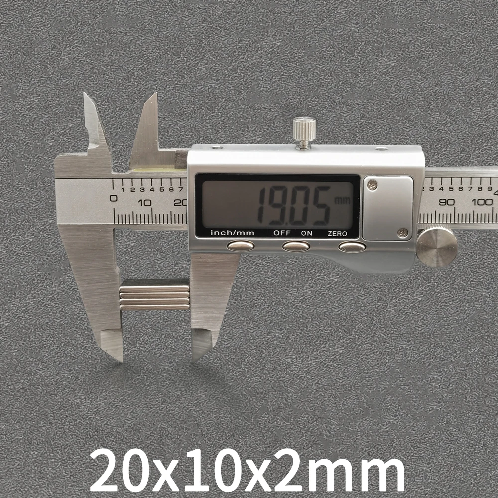 Neodymium Magnets 5/10/20/50Pcs 20x10x2 Neodymium Rectangular Magnet 20mm x 10mm x 2mm Rare Earth NdFeB Super Powerful Strong Magnetic Permanent