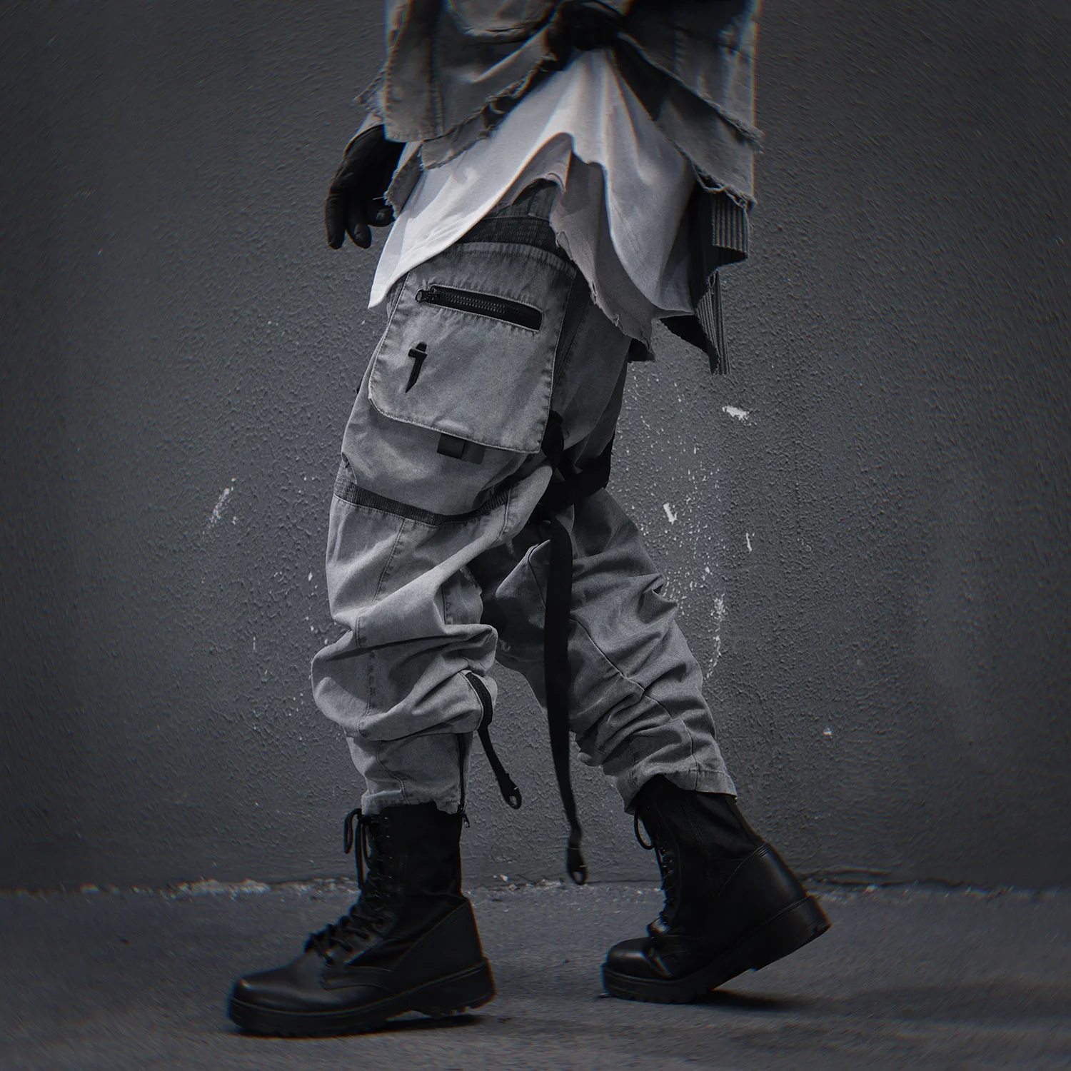 11 BYBB'S DARK Men's Tactical Pants Techwear Designer Clothes Men Cargo Pants Hip Hop Streetwear Contton Elastic Waist Trouser 5