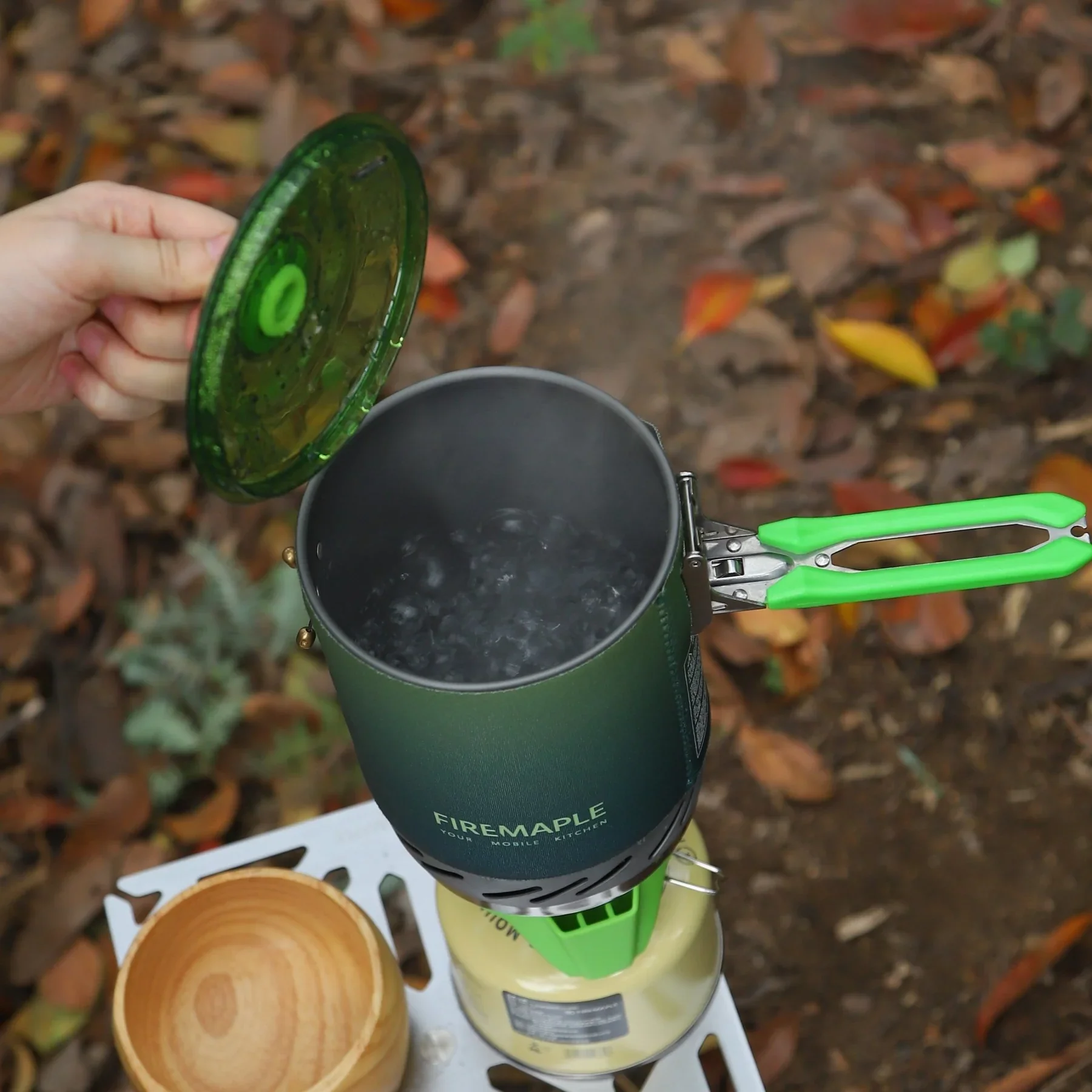 Fire-Maple FMS-X2 Kochsystem Outdoor Gasherd Brenner Tragbarer Wärmetauscher Topf Piezo Zündung Camping Wandern Gasherd – Detail 16