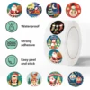 500PCS New Christmas Stickers Roll Small Children Stickers Cute Kawaii Cartoon Packaging Stickers Photocard Decor Lables for Kid 5
