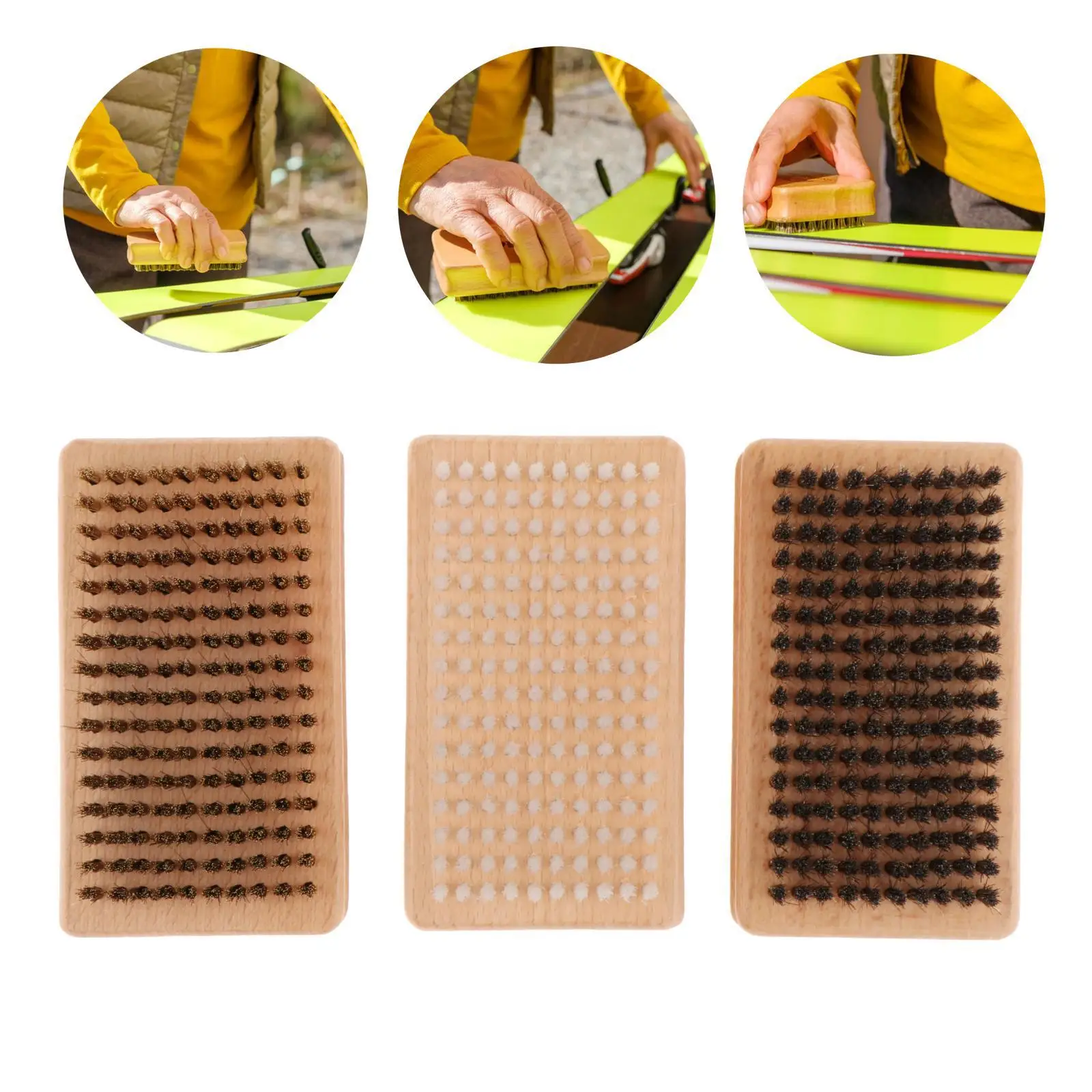 

Snowboard Wax Brush Maintenance Ski Brush for Snowboard Traveling Outdoor
