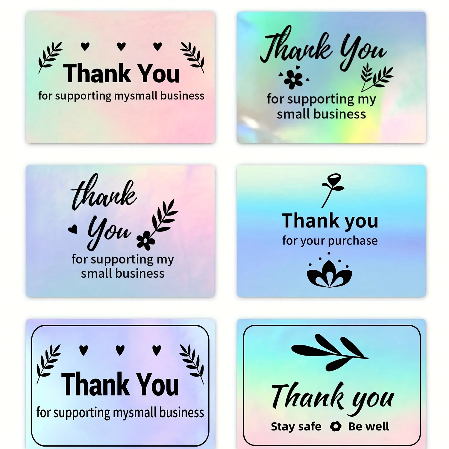 Holographic Thermal Paper Roll (Compatible with 57mm/2.25" Thermal Printers) - Self-Receipts, QR Code & Sticker Labels