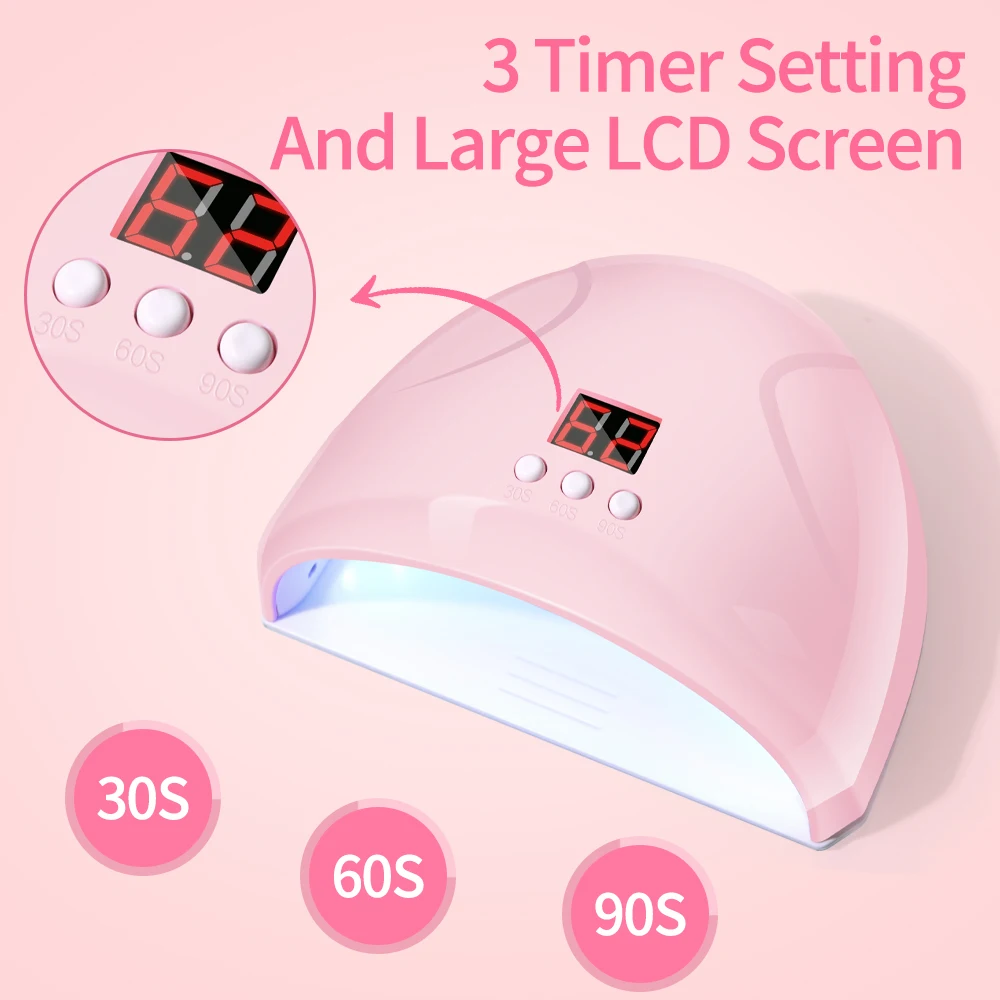 USB 네일 광선요법 기계 네일 램프 12 UV LED 라이트 경화 36W 네일 폴리쉬 젤 적외선 센서 기계 네일 아트