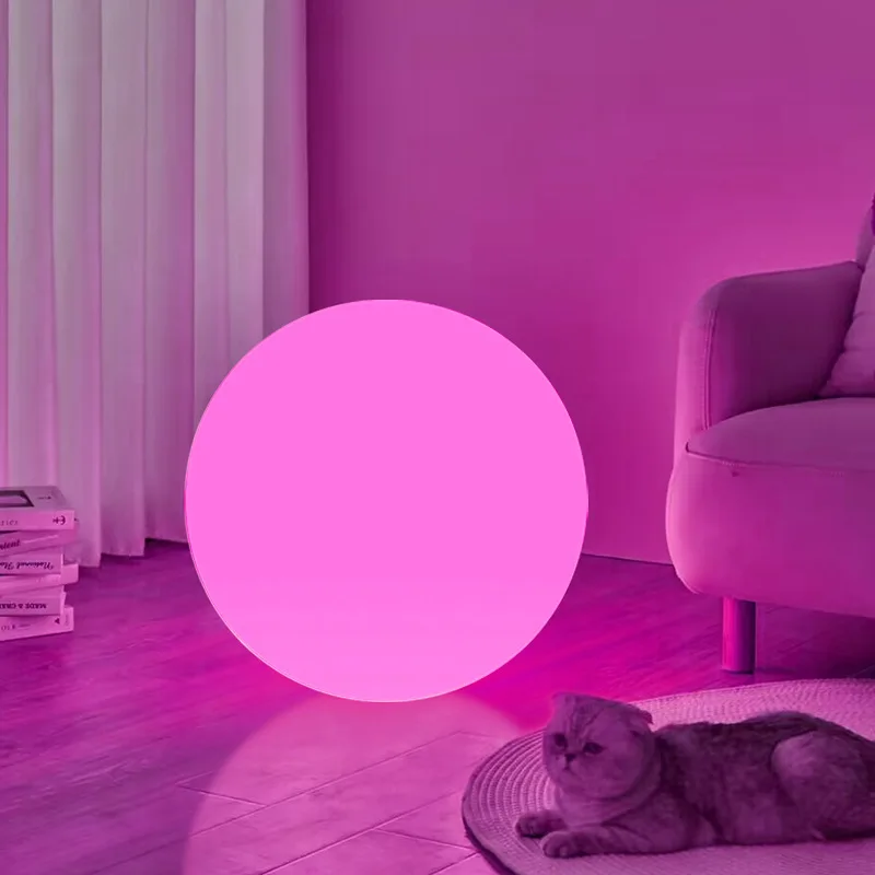 Luminária De Chão Globo KEROVI - LED Recarregável RGB - 14 Polegadas à Prova D'Água