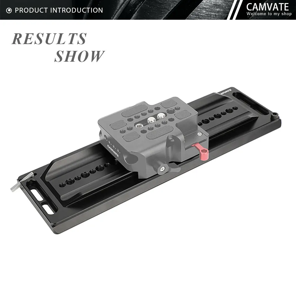 Multifunction Standard ARRI 12" Dovetail Bridge Plate With 1/4" Thread Screw For
