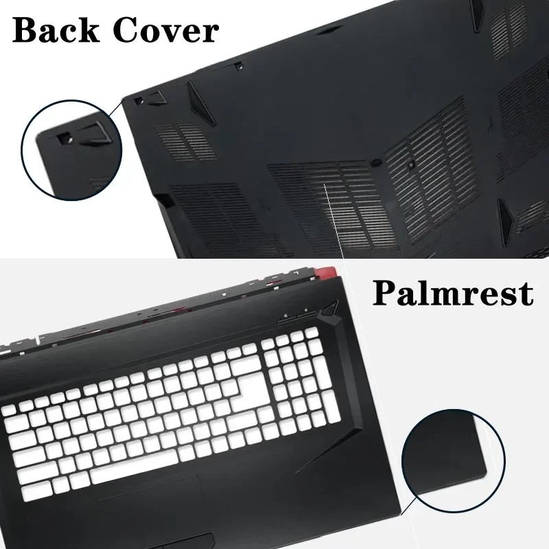 노트북 후면 커버, 전면 프레임, 힌지, 교체 키보드 케이스, 노트북 액세서리, 17.3 인치 MSI GL73 GP73 GP73M MS-17C5 17C6 