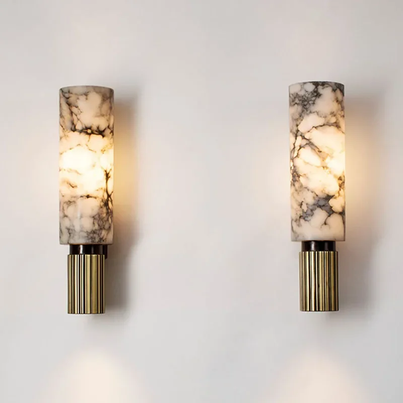 

Vintage wall lamp Postmodern marble lamp Nordic Minimalist Study Aisle Corridor house decoration luxury light