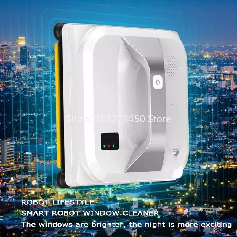 

Robot Window Cleaner Washer Robotic for Frameless Glass High Suction 3000Pa Electric Smart Vacuum Cleaner Automatic Washer Wiper