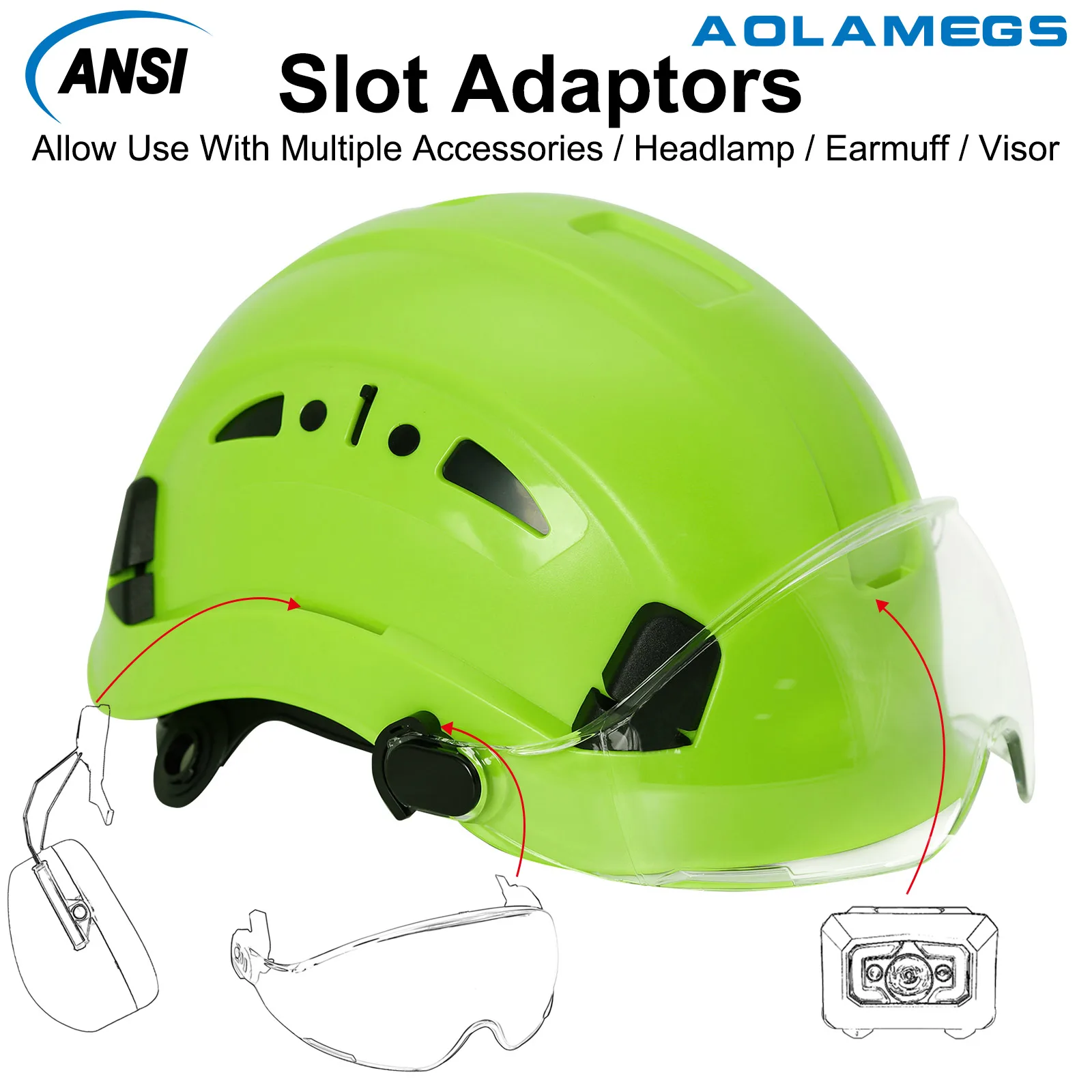 Casco de seguridad con visera ABS para construcción, gafas protectoras para conducción al aire libre, Climing, seguridad en el trabajo, gorros grandes