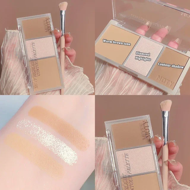 3-Color Bronzer Contouring Palette Image 11