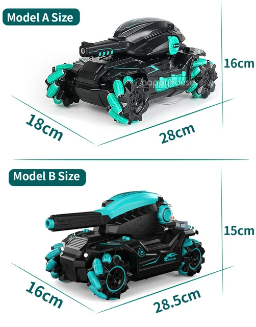 Remote Control Tank for Children Water Bomb Tank Toy Electric Gesture Remote Control Car RC Tank multiplayer RC Car for Boy Kids 6